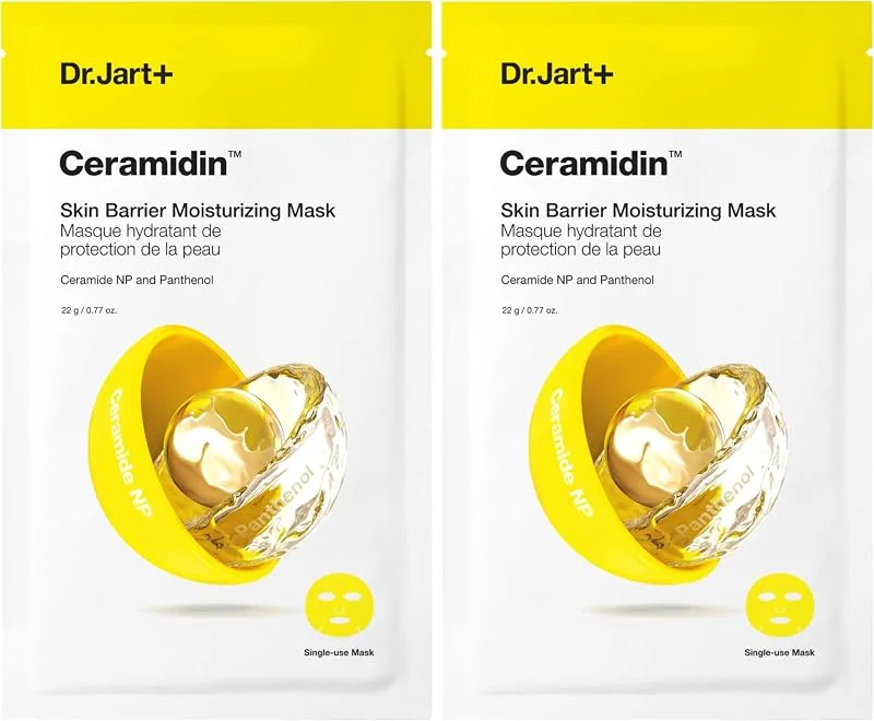 Dr.Jart+ Ceramidin Masque Visage Hydratant Barrière Cutanée, Masque Tissu, Soin de la peau coréen