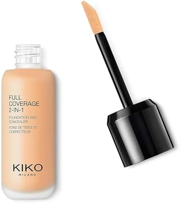KIKO Milano Liquide Full Coverage 2-In-1 Foundation & Concealer 06 - Wb 15, Fond De — Maquillage