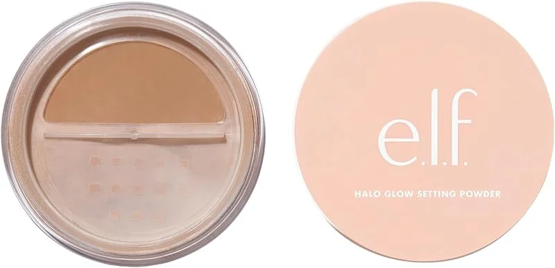 e.l.f. Halo Glow Setting Powder, Silky, Weightless, Blurring, Smooths, Minimizes Pores — Maquillage
