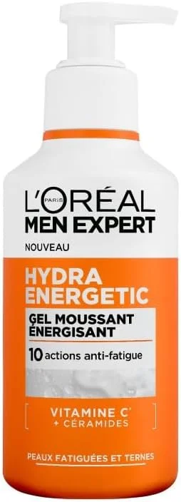 L'Oréal Paris Men Expert Gel Nettoyant Hydra Energetic Vitamine C 260ml — Soin de la peau
