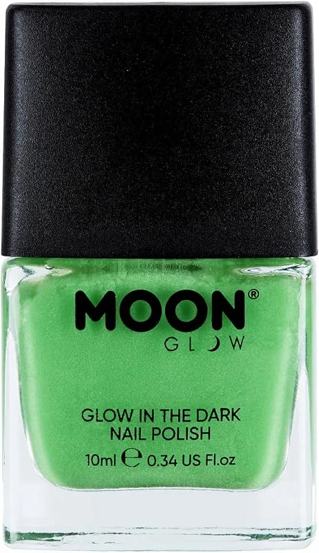 Moon Glow Vernis à ongles phosphorescent – Vernis à ongles phosphorescent, vert, 10 ml — Maquillage