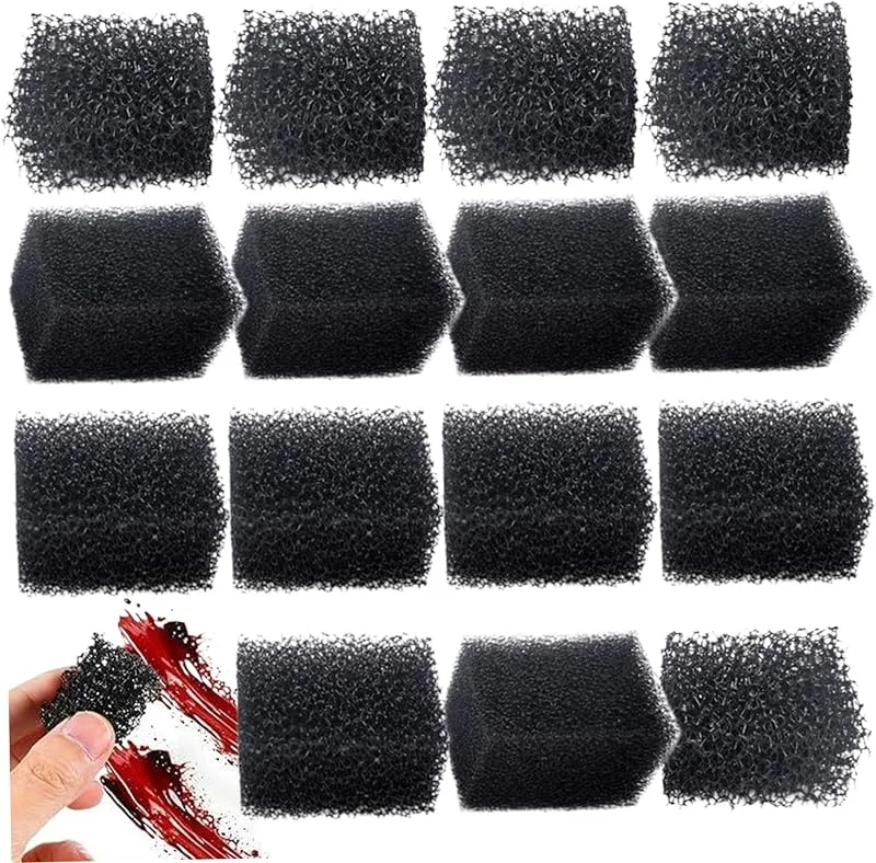 Éponges stipples, 15pcs d'effets spéciaux éponges, maquillage de cosplay réutilisable pour ajouter