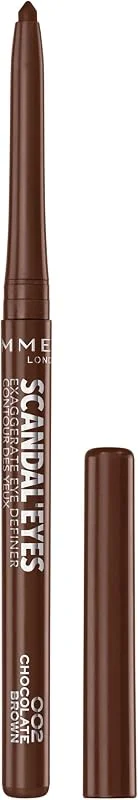 Rimmel Crayon Scandaleyes Exaggerate Eye Definer, 002 Chocolate Brown, 0.35g — Maquillage