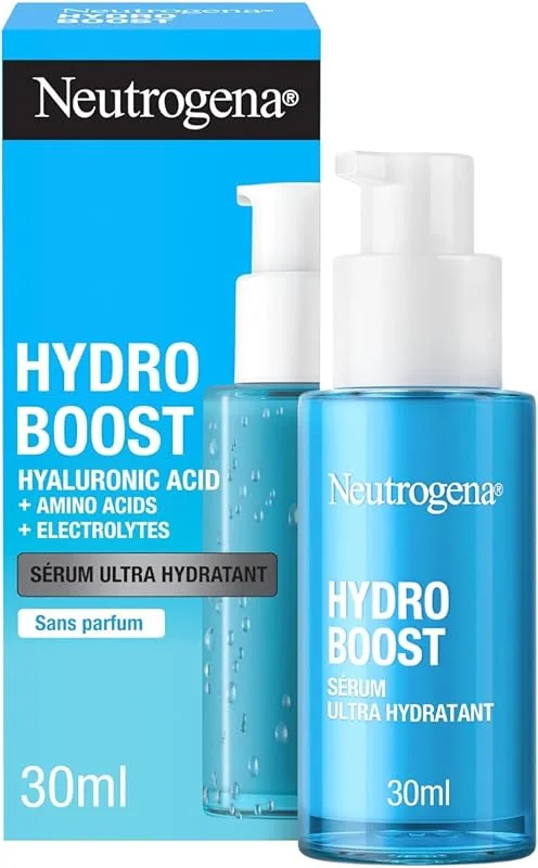 Neutrogena Sérum Visage Ultra Hydratant Hydro Boost Sans Parfum, 30 ml — Soin de la peau