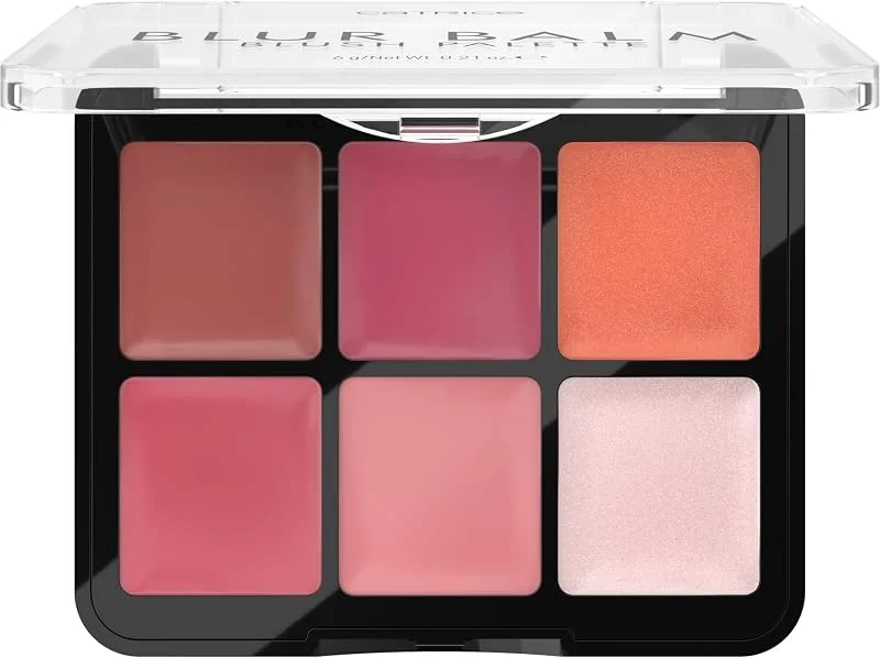 Catrice Blur Balm Blush Palette, hautement pigmenté, résultat instantané, naturel (6g) — Maquillage