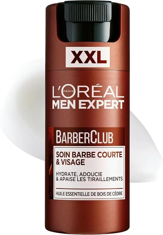 L'Oréal Men Expert Barber Club Soin Barbe Courte Visage Hydratant 100ml — Soin de la peau
