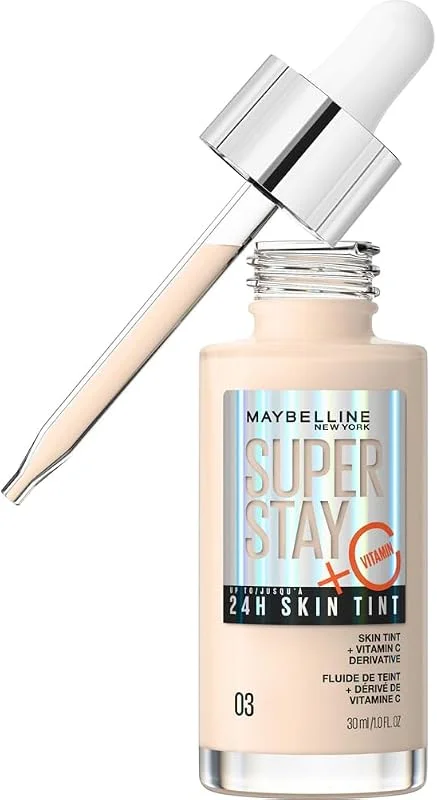 Maybelline Superstay Skin Tint Fond de Teint Vitamine C 24H 03 30ml — Maquillage