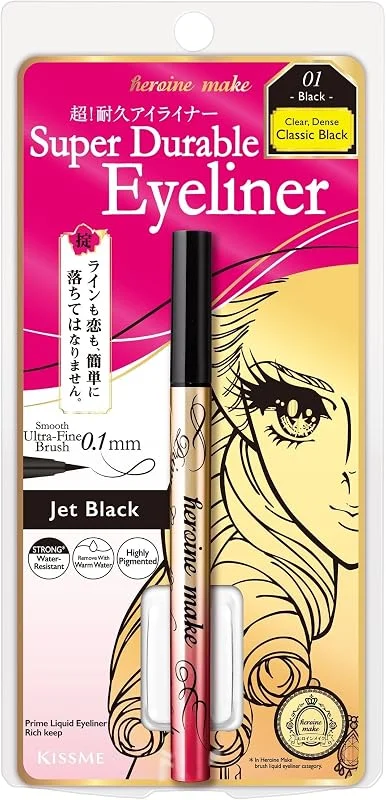 HEROINE MAKE by KISSME Eyeliner imperméable pour une couleur intense et pointe ultra — Maquillage