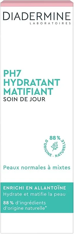 Diadermine - Crème de Jour Visage PH7 - Soin de Jour Hydratant Matifiant - Peau — Soin de la peau