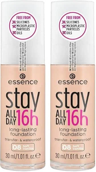 Essence Stay All Day 16H Long-Lasting Maquillaje 08 (Lot de 2) — Maquillage