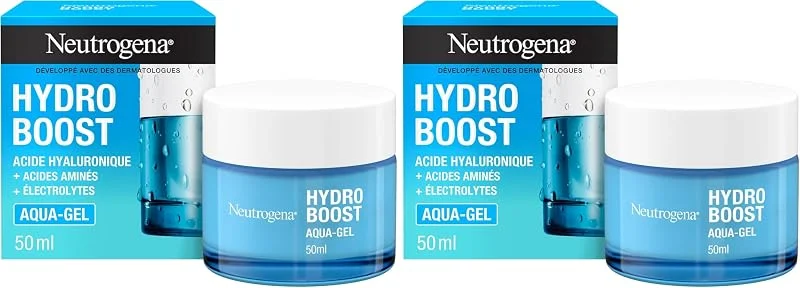 Neutrogena, Aqua-Gel Hydro Boost (pot de 50 ml) – Crème hydratante pour tous types — Soin de la peau