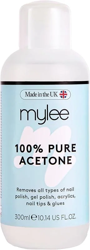 Mylee Acétone 100% Pure, Dissolvant Vernis à Ongles (300ml) — Maquillage
