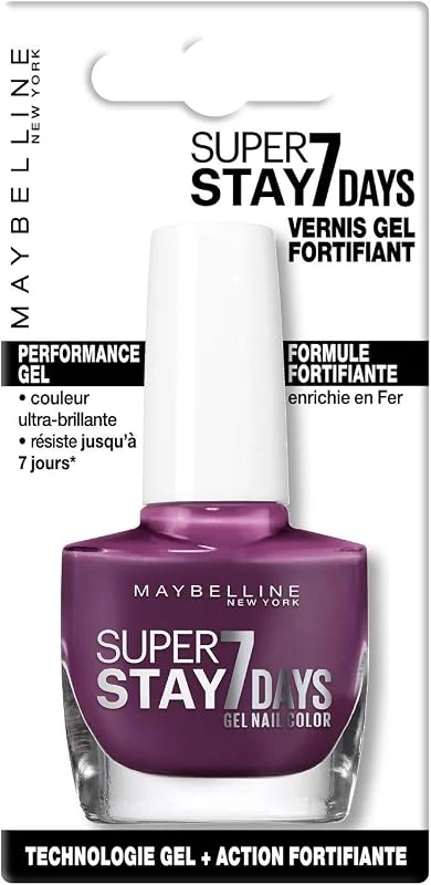 Gemey Maybelline Tenue & Strong Pro Vernis à Ongles 275 Social Berry — Maquillage