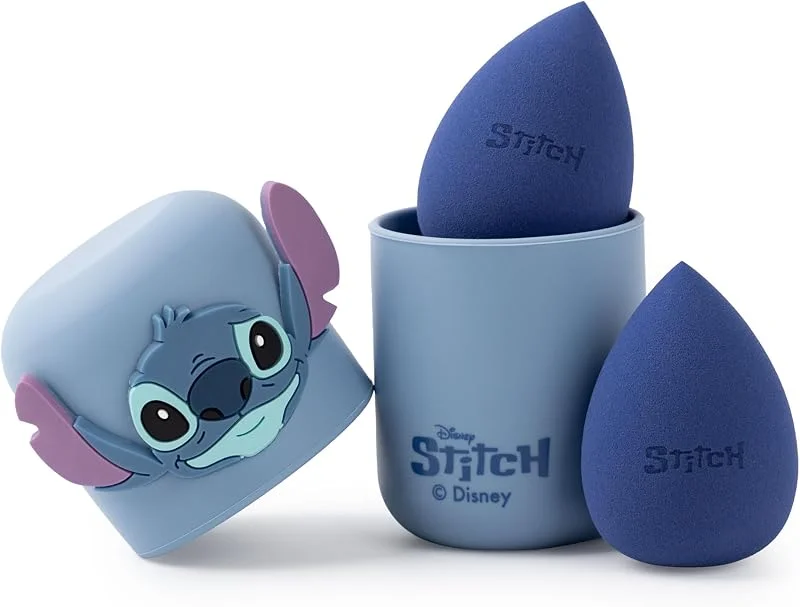 Disney Lilo & Stitch Ensemble d'éponges de maquillage pour femme, Ensemble d'éponges de beauté pour