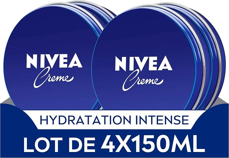 NIVEA Crème Visage, Corps et Mains, (4 x 150 ml) — Soin de la peau