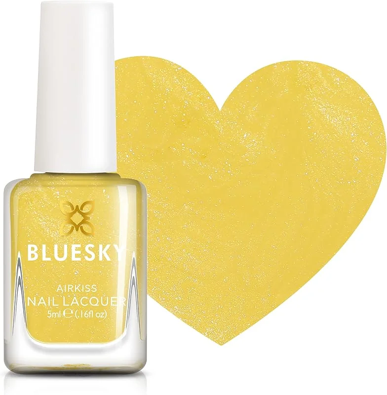 Bluesky Kids Nail Varnish - Mon soleil, jaune. Pélé émouvant, non toxique, à base — Maquillage