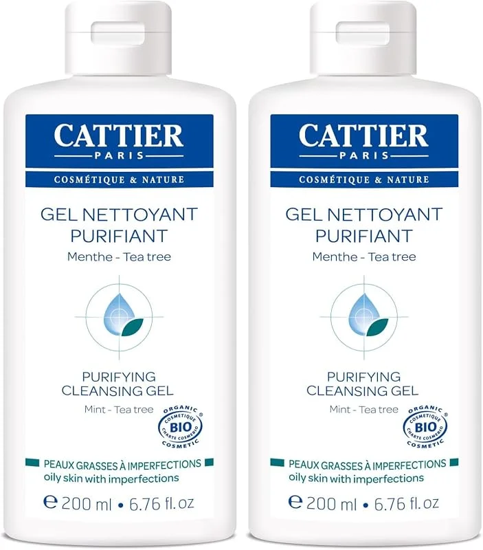 Cattier - Gel Nettoyant Purifiant Bio - Soin Peaux Jeunes Grasses à Imperfections — Soin de la peau