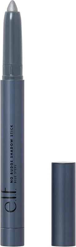 e.l.f. No Budge Ombre à paupières métallique longue tenue anti-taches Bleu acier 1, 6 g — Maquillage