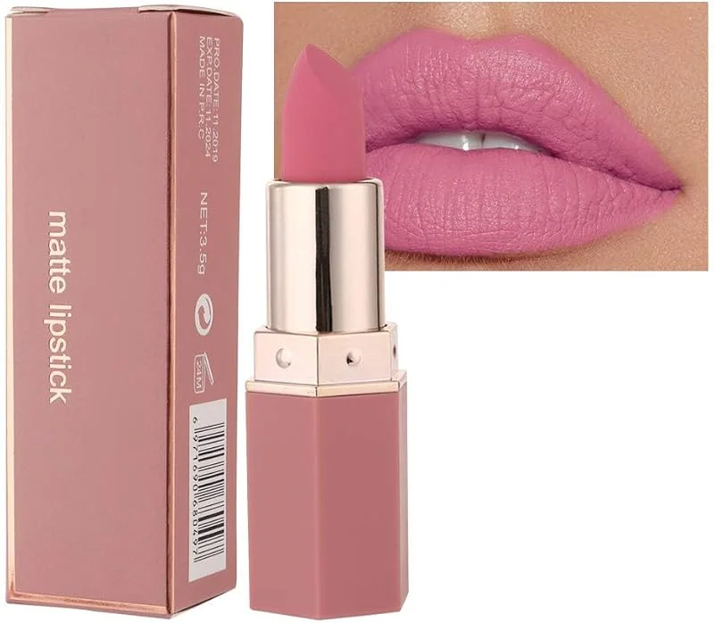 Rouge Mat Velvet Lèvres Anti-adhérent Longue Durée Couleur (# 02 Barbie Pink) — Maquillage