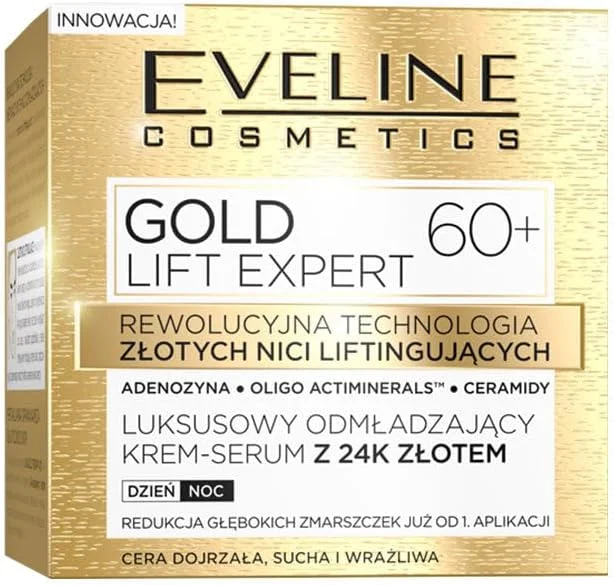 Eveline Cosmetics Gold Lift Expert luxueux sérum de crème raffinante avec or 24k — Soin de la peau