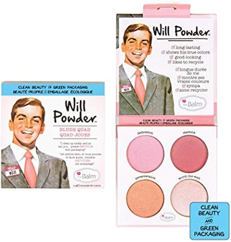 The Balm Will Powder Blush Quad Fard à joues 30 g — Maquillage