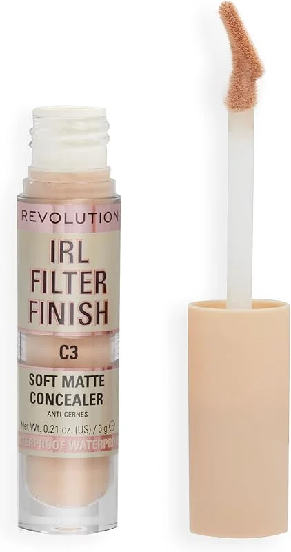Makeup Revolution, Correcteur de teint IRL, couvrance moyenne à complète, C3, 6g — Maquillage