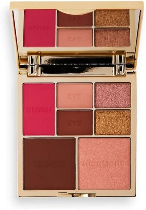 Revolution Pro, True Love Palette Yeux & Visage, Blusher, Bronzer, Highlighter Visage — Maquillage