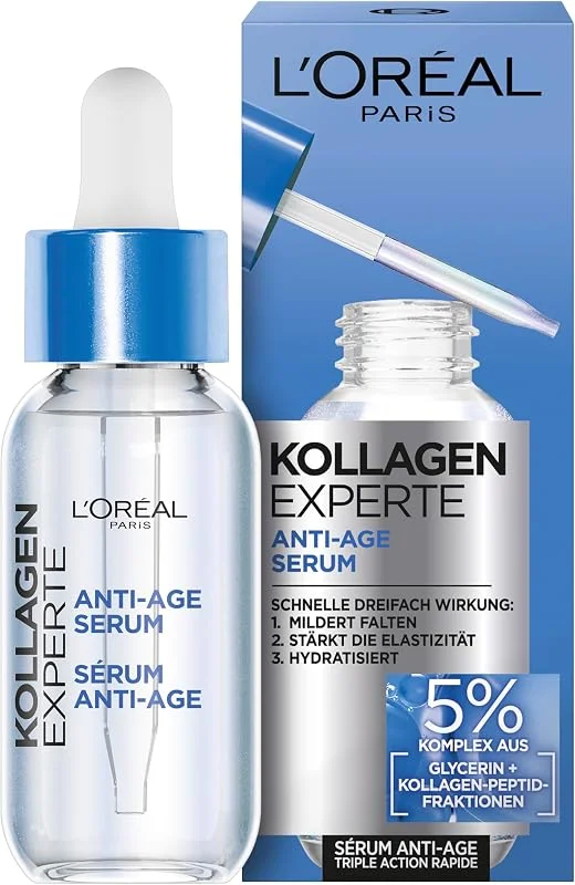 L'Oréal Paris Sérum Anti-Vieillissement Anti-Ride, Sérum Hydratant Anti-Âge pour — Soin de la peau