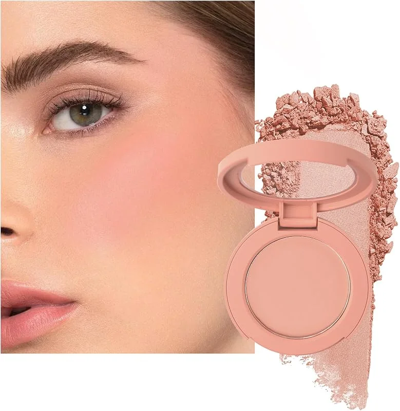 Blush Poudre, Nude Rose Finition Mate Naturelle, Longue Durée Waterproof — Maquillage