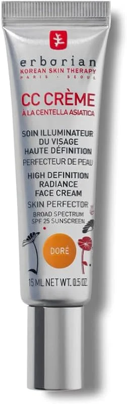 Erborian - CC Crème à la Centella Asiatica - Maquillage et Soin Illuminateur de Teint Haute (15 ml)