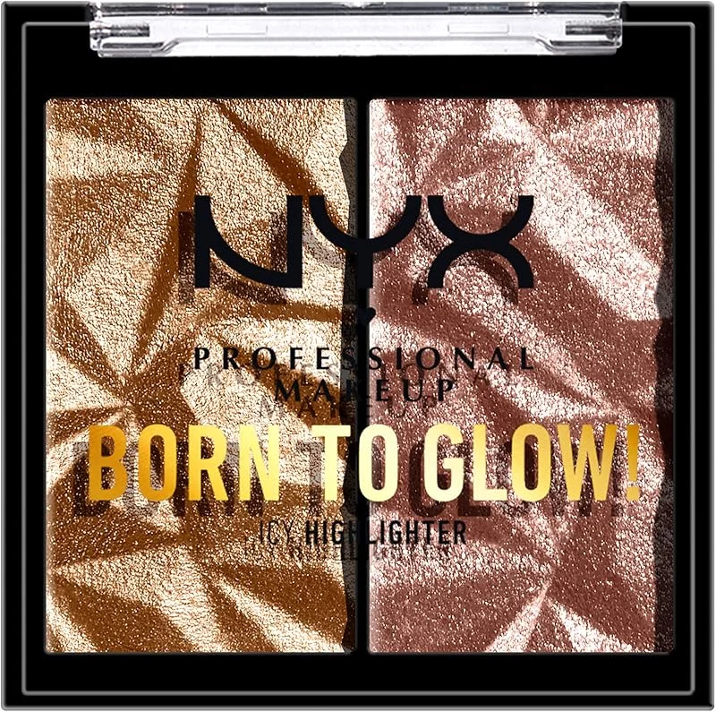 NYX Born To Glow Icy Highlighter - Bour The Bronze & Gem Storm — Maquillage