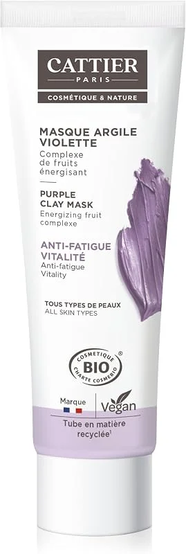 Cattier masque argile violette 100ml — Soin de la peau