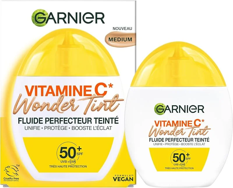 Garnier Fluide Teinté Wonder Tint SPF50+ Vitamine C Teinte Medium 40ml — Maquillage