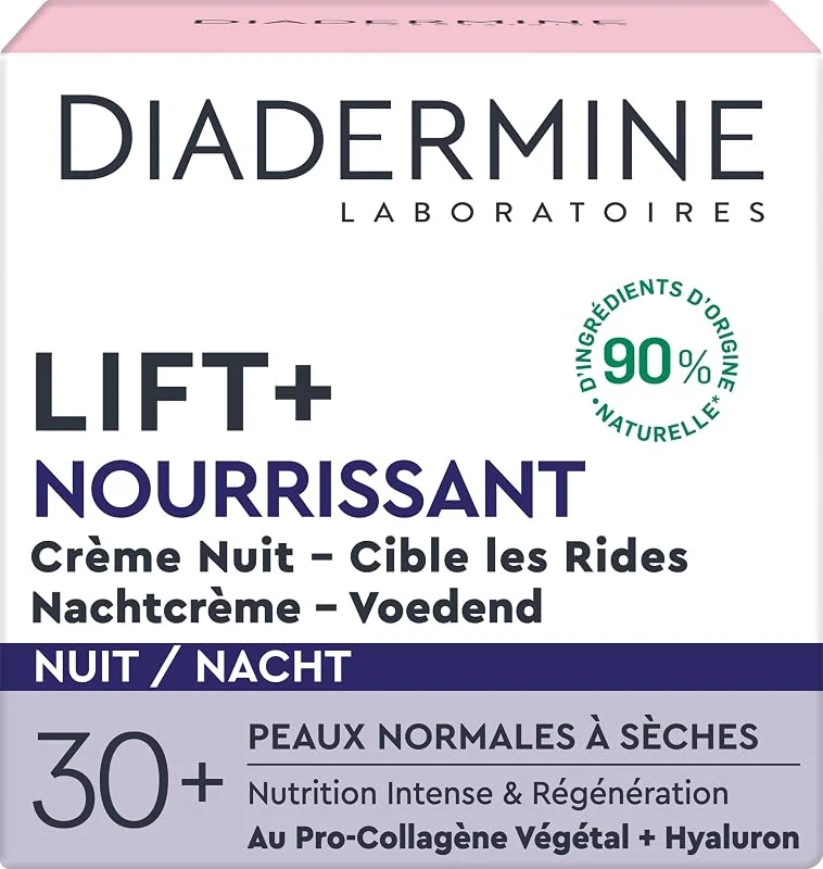Diadermine - Lift+ - Nourrissant - Crème de Nuit Anti-Rides Ultra Fermeté - 50 ml — Soin de la peau