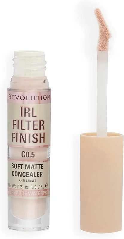 Makeup Revolution, Correcteur de teint IRL, couvrance moyenne à complète, C0.5, 6g — Maquillage