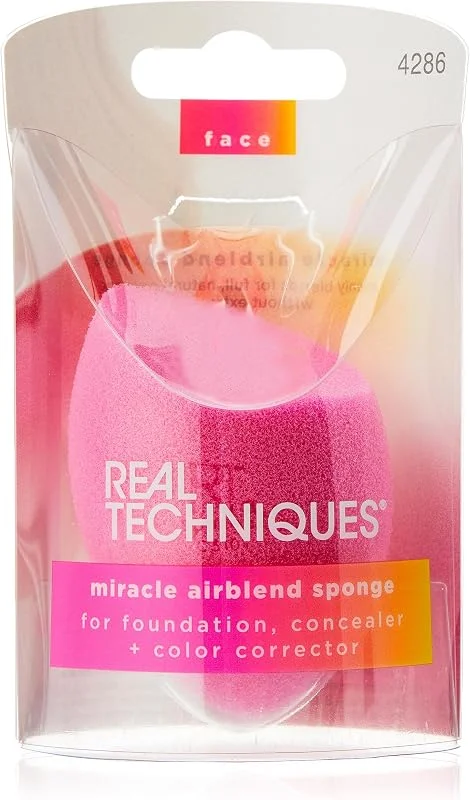 Real Techniques Chroma Miracle Complexion Éponge de maquillage pour fond de teint liquide et crème