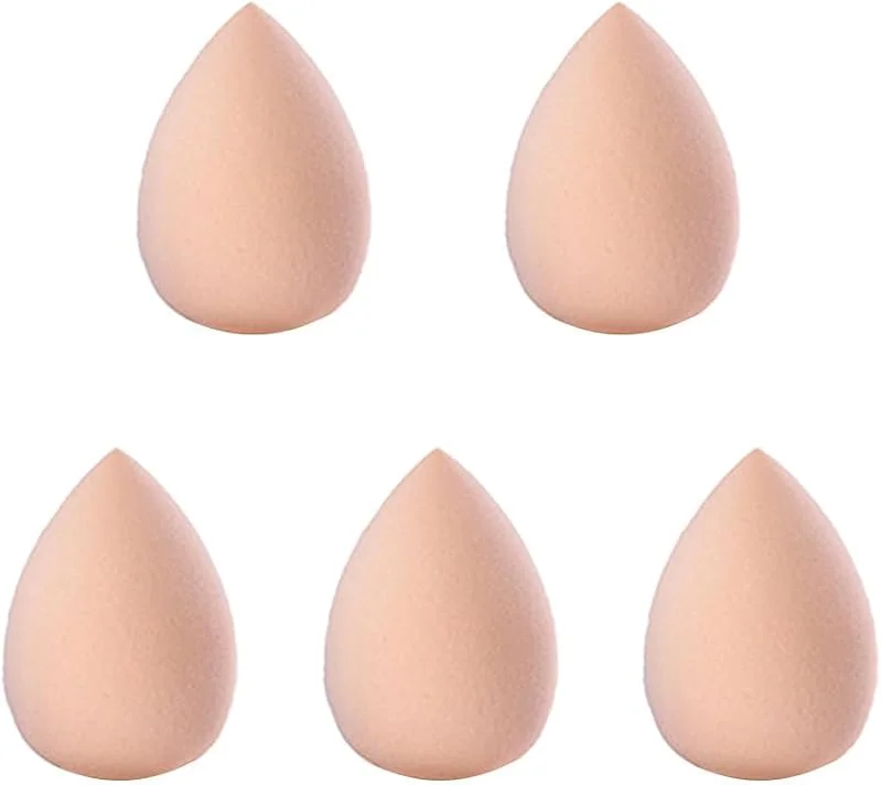 Lot de 5 éponges de maquillage en forme de goutte d'eau