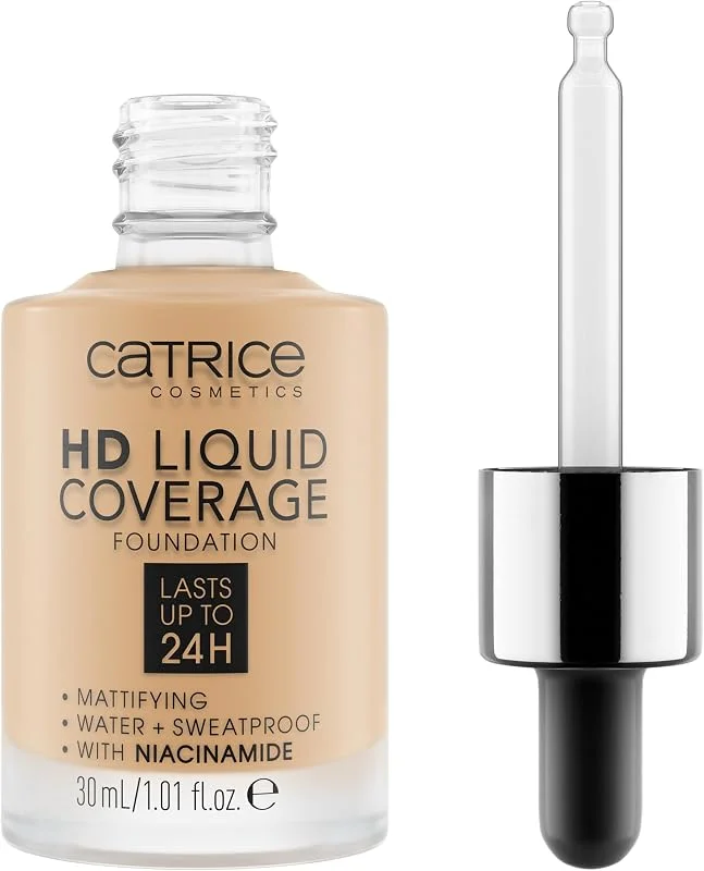 Catrice - Fond de Teint Liquide HD Coverage - 36 Hazelnut Beige — Maquillage