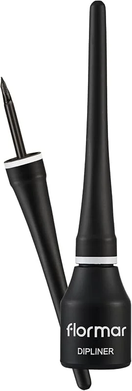 Flormar Dipliner – Eyeliner noir intense avec brosse feutre précise pour un tracé net — Maquillage