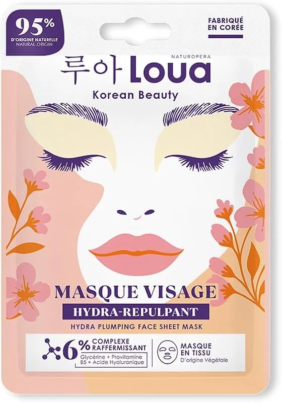 LOUA - Masque Visage Hydra Repulpant - K Beauty - Beauté Coréenne - Peau Rebondie — Soin de la peau