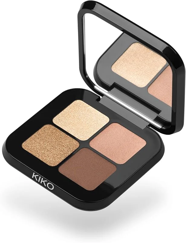 KIKO Milano Bright Quartet Palette - Teinte 01 Warm Neutral Tones — Maquillage