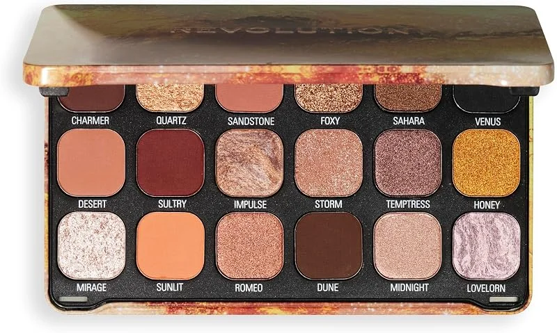 Revolution Forever Flawless Palette, Bronze Temptation, 18 Shades — Maquillage
