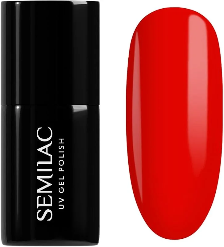 Semilac Vernis à ongles UV 317 - Rouge fluo - 7 ml — Maquillage