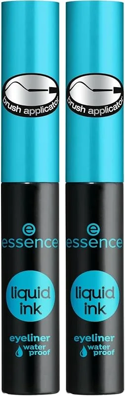 Essence - Eyeliner Liquide Ink Waterproof - 01 Black (Lot de 2) — Maquillage