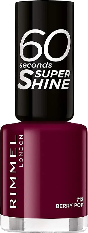 Rimmel London - 60 Seconds Super Shine 712-Berry Pop — Maquillage