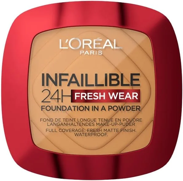 L'Oréal Paris Infaillible 24H Fresh Wear Fond de Teint Poudre Noisette 9g — Maquillage