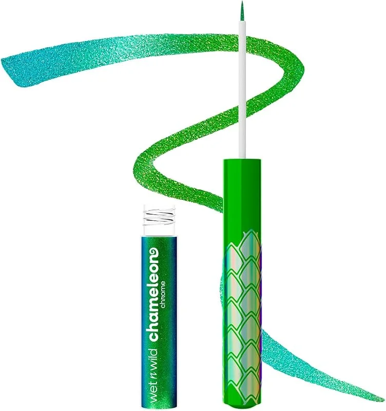 Wet n Wild, Eye-Liner Liquide Chameleon Chrome, avec des Pigments Colorés qui Captent — Maquillage