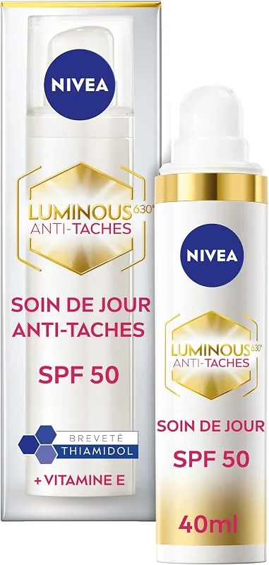 NIVEA Luminous 630 Protective Day Care Face Cream, SPF 50, 40ml — Soin de la peau