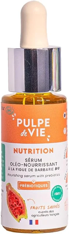 Pulpe de Vie - Sérum Nourrissant Visage Certifié BIO 30ml - Pêche - Peau Douce et — Soin de la peau