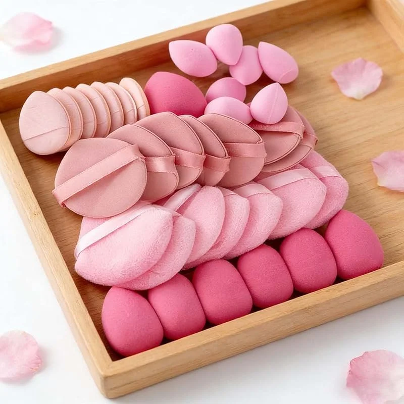 Lot de 35 éponges de maquillage à finition lisse pour un maquillage impeccable, applicateur de